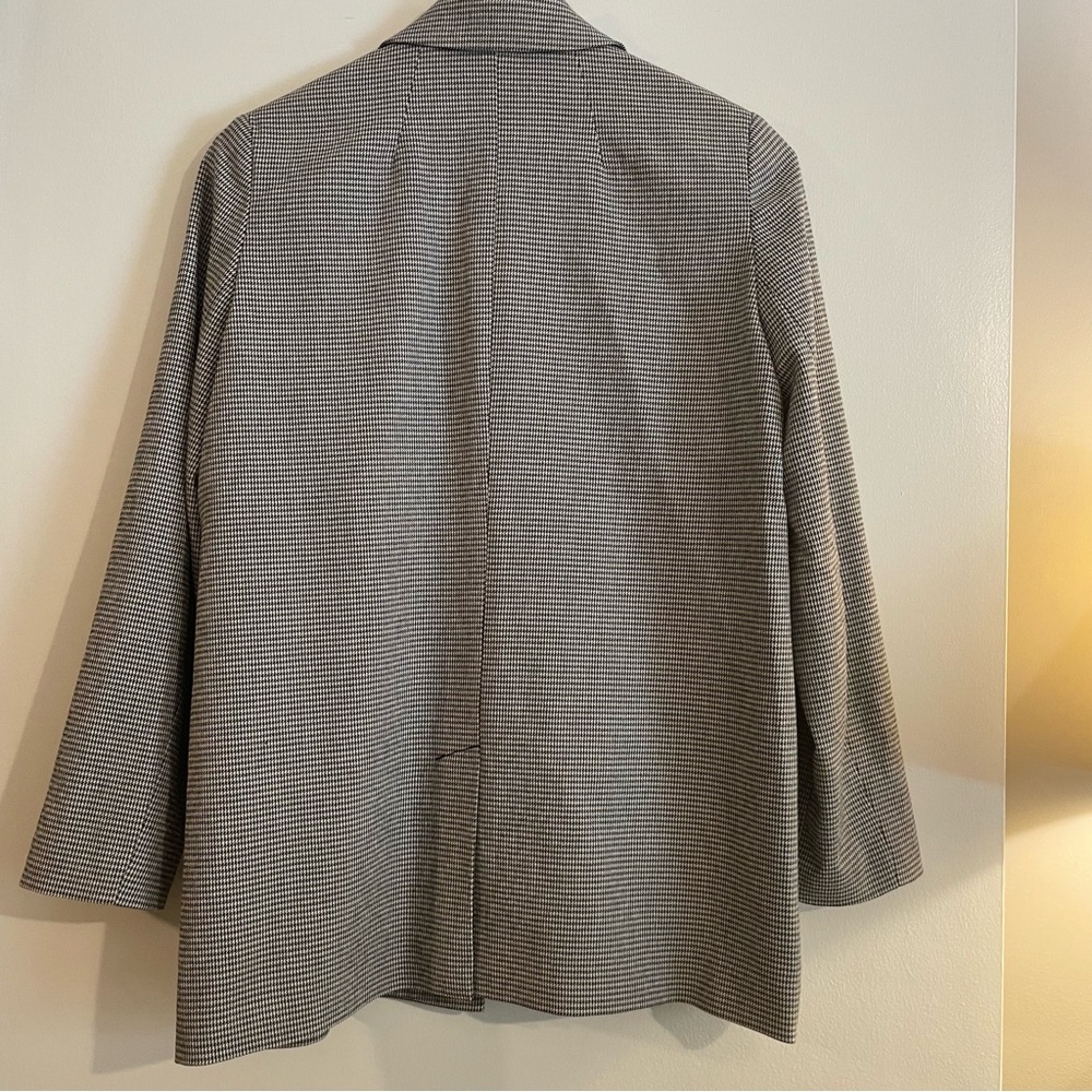 Madewell Dorset Blazer Jacket houndstooth grey black medium - Picture 7 of 7